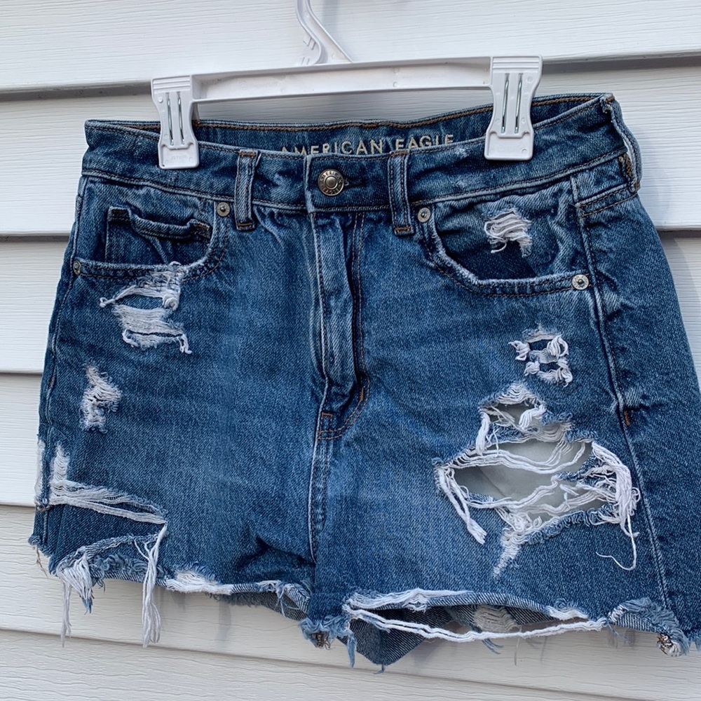 American Eagle Distressed Jean Shorts